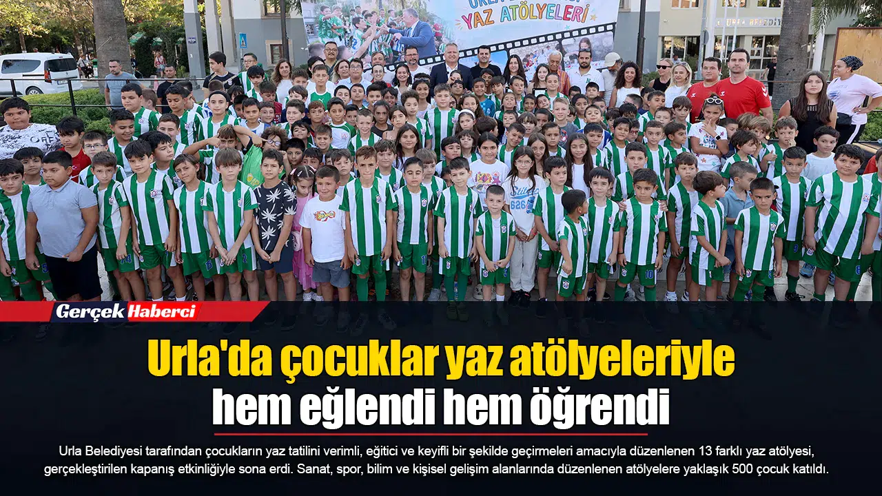 Urla'da çocuklar yaz atölyeleriyle hem eğlendi hem öğrendi