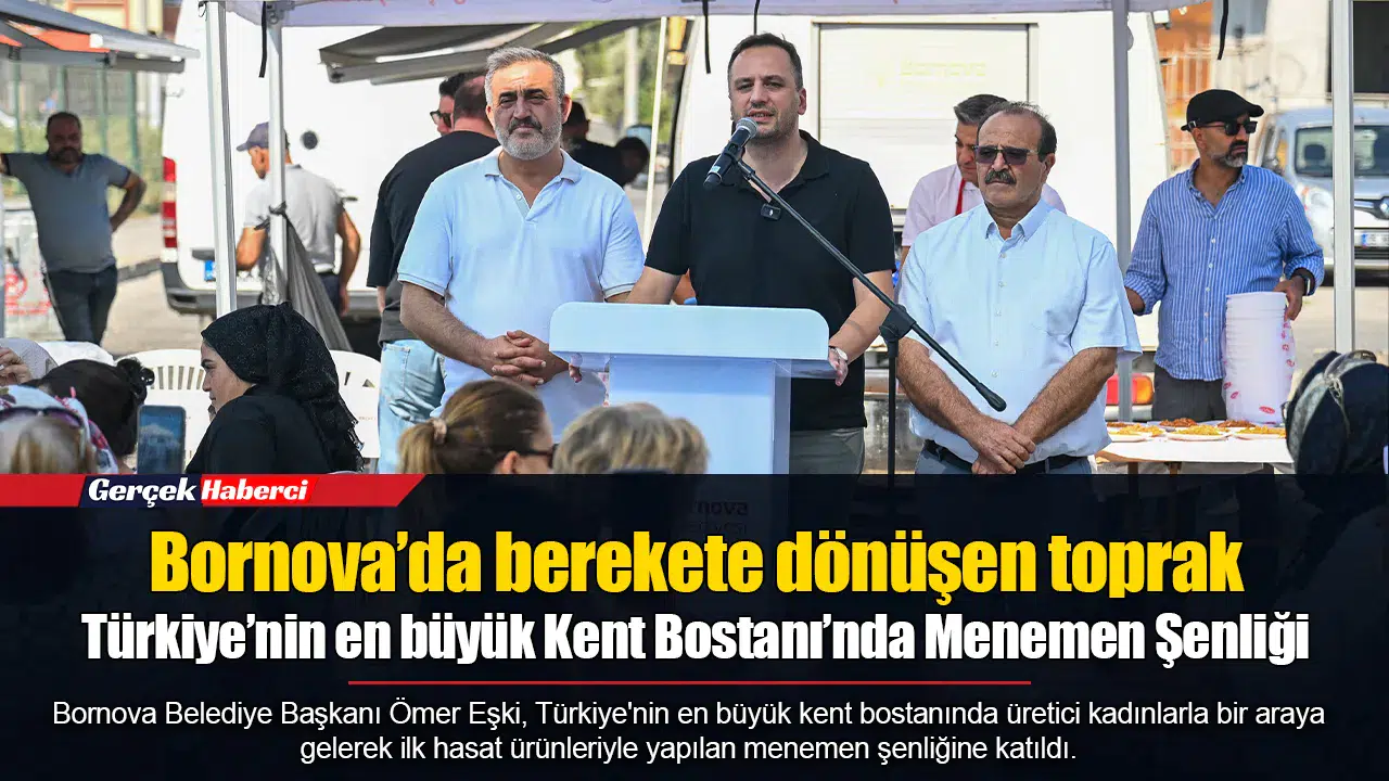 Bornova’da berekete dönüşen toprak