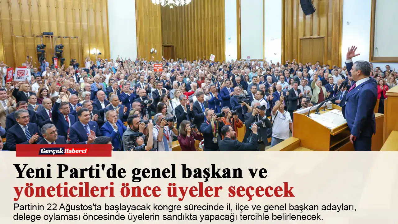 Yeni Parti'de genel başkan ve yöneticileri önce üyeler seçecek