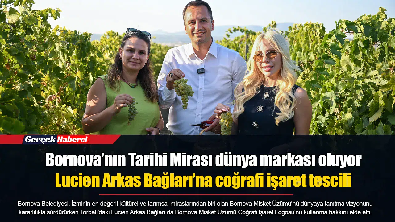 Bornova’nın Tarihi Mirası dünya markası oluyor: Lucien Arkas Bağları’na coğrafi işaret tescili
