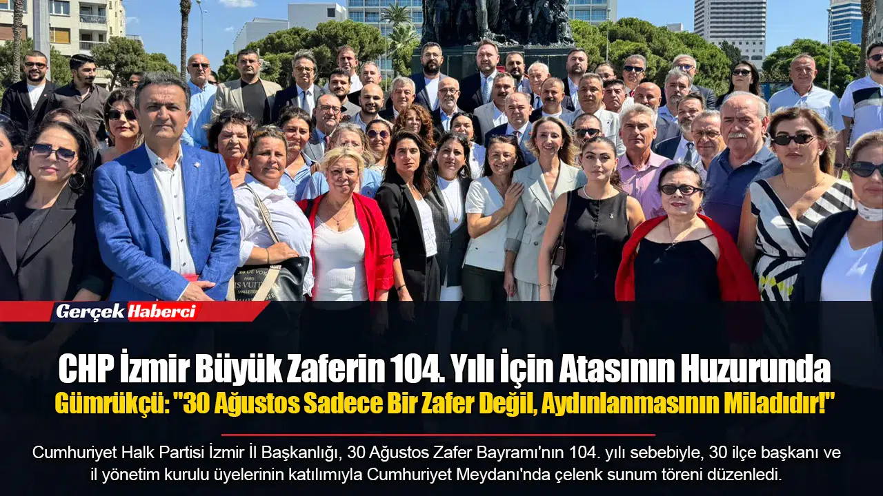 CHP İzmir Büyük Zaferin 104. Yılı İçin Atasının Huzurunda