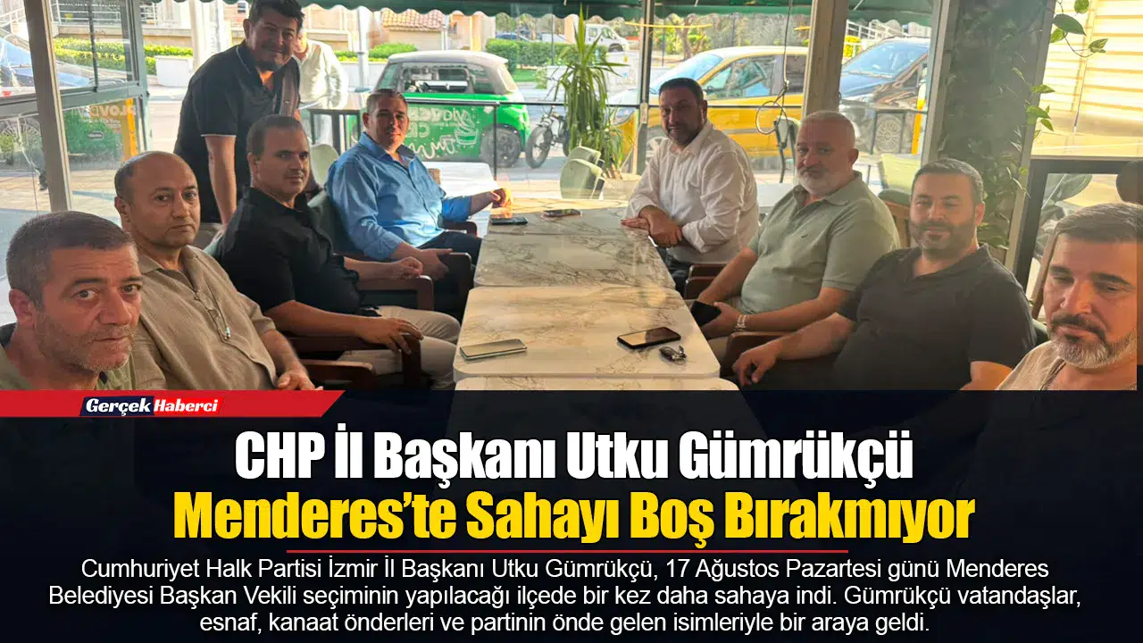 Gümrükçü Menderes’te Sahayı Boş Bırakmıyor