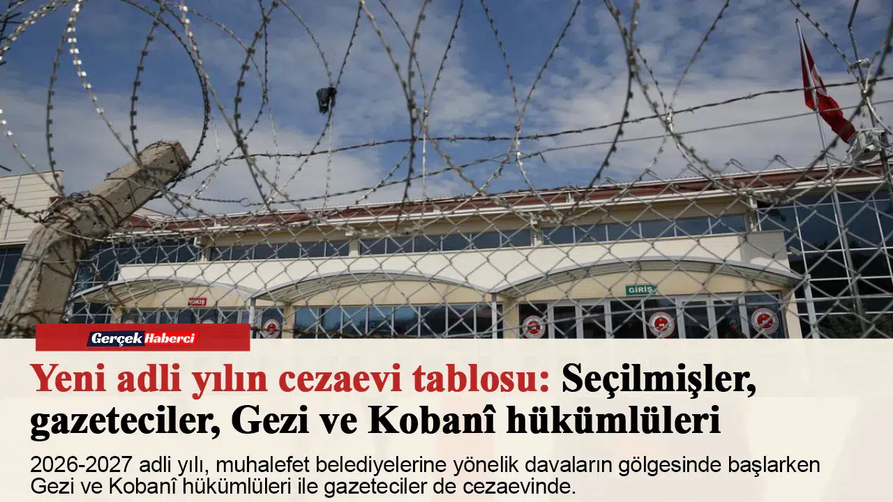 Yeni adli yılın cezaevi tablosu: Seçilmişler, gazeteciler, Gezi ve Kobanî hükümlüleri