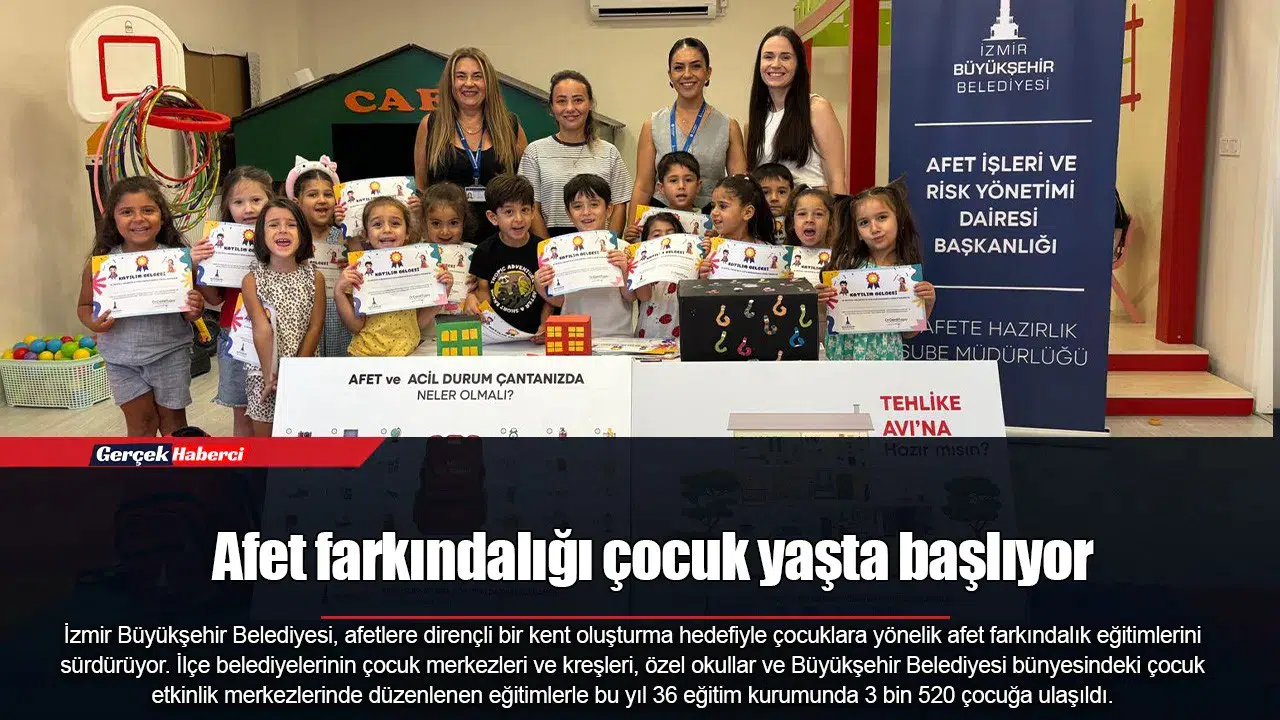 Afet farkındalığı çocuk yaşta başlıyor