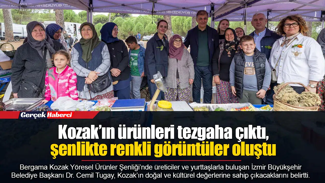 Kozak’ın ürünleri tezgaha çıktı, şenlikte renkli görüntüler oluştu