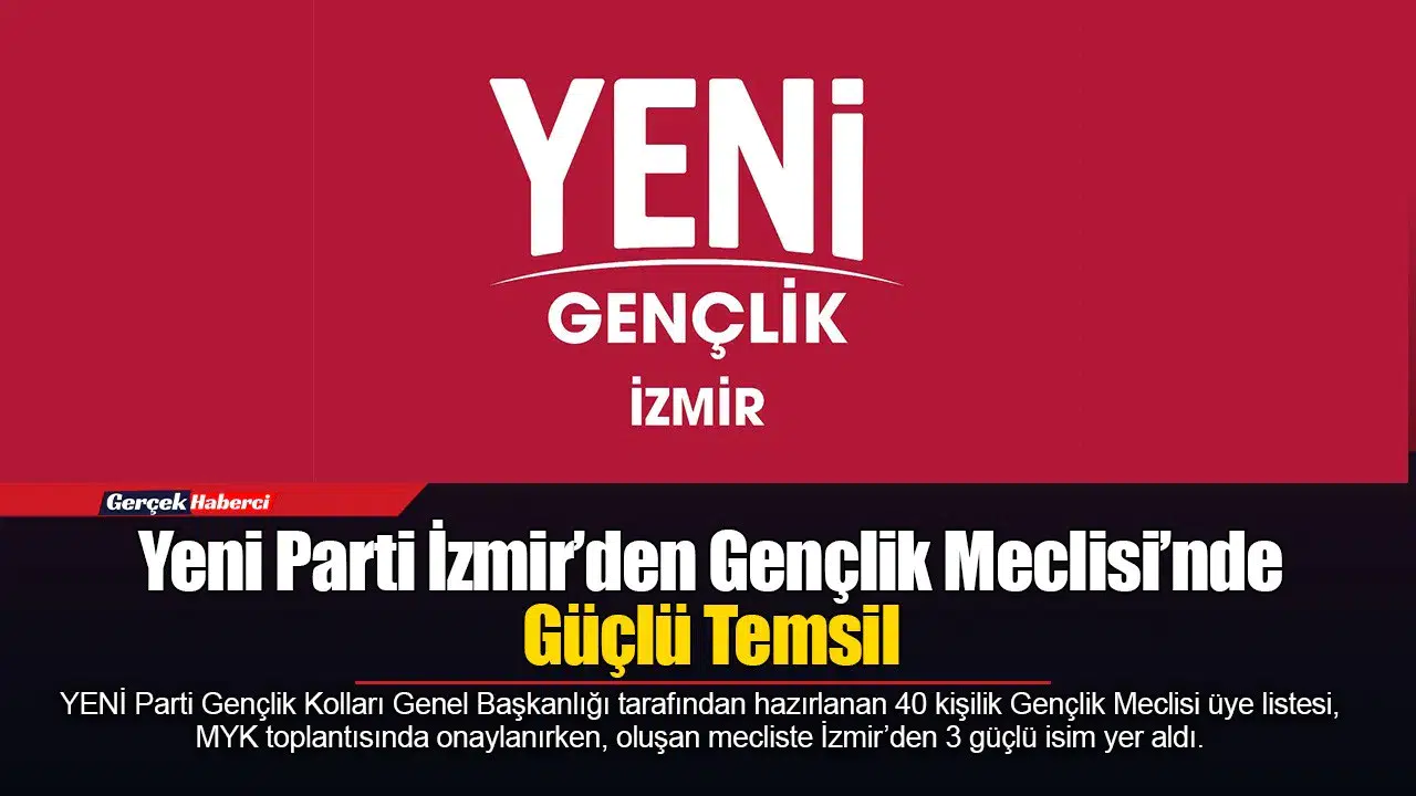 Yeni Parti İzmir’den Gençlik Meclisi’nde Güçlü Temsil