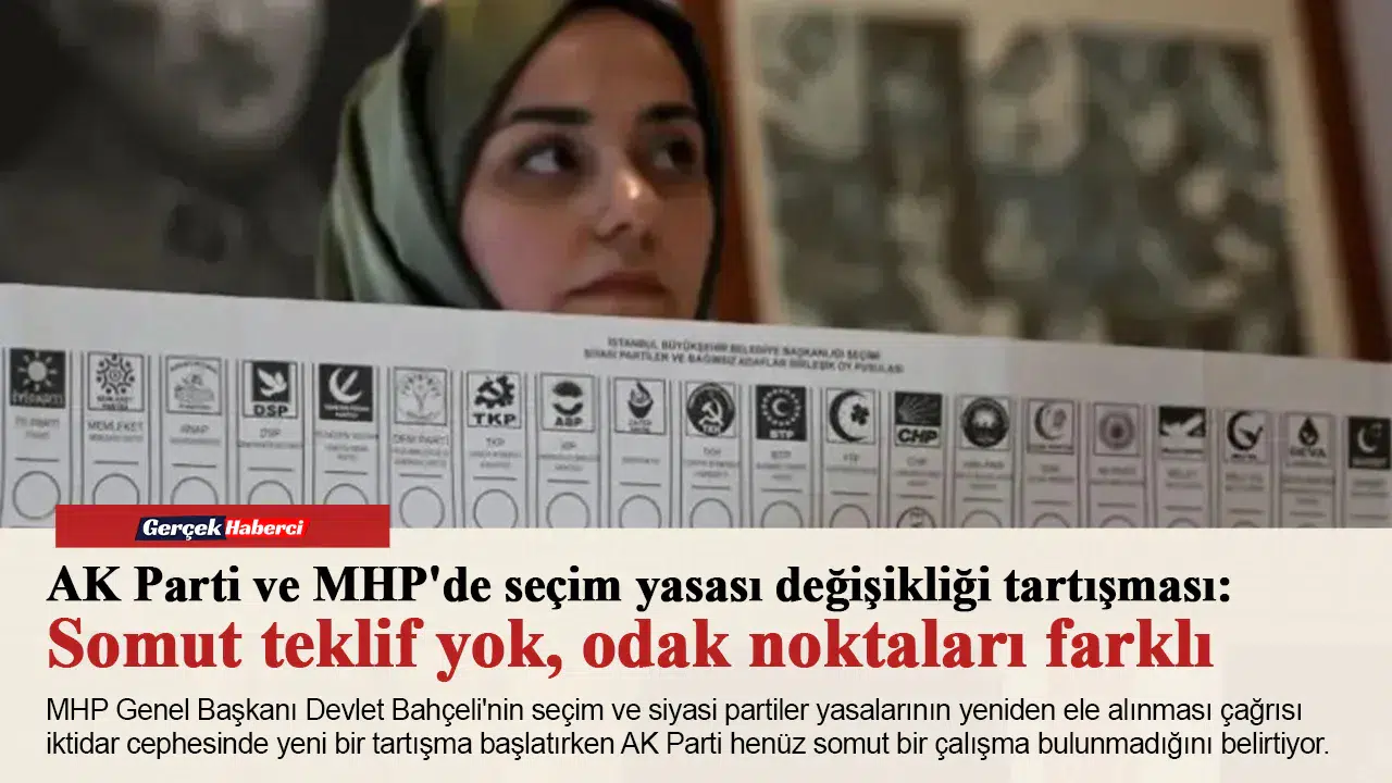 AK Parti ve MHP'de seçim yasası değişikliği tartışması: Somut teklif yok, odak noktaları farklı