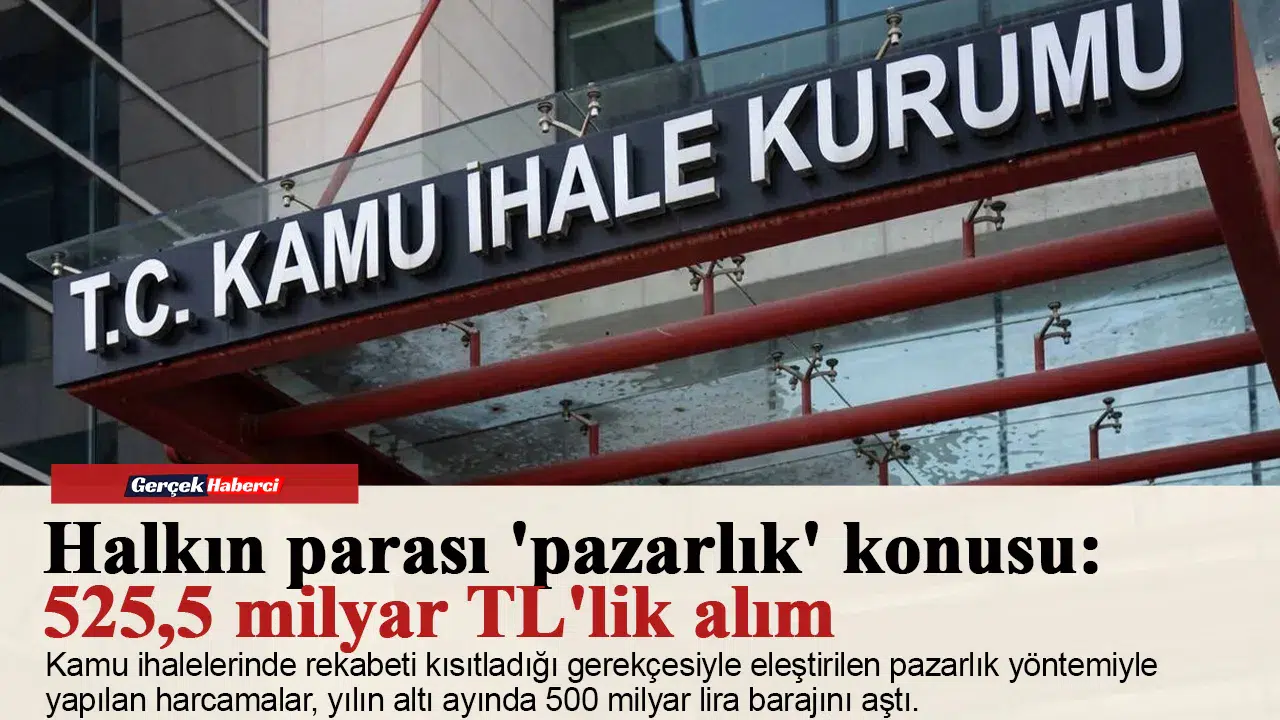 Halkın parası 'pazarlık' konusu: 525,5 milyar TL'lik alım