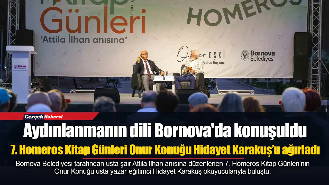 7. Homeros Kitap Günleri Onur Konuğu Hidayet Karakuş’u ağırladı