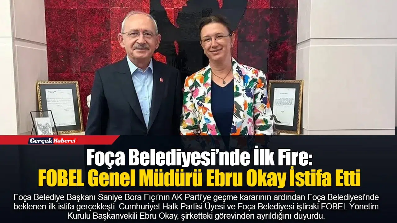 Foça Belediyesi’nde İlk Fire: FOBEL Genel Müdürü Ebru Okay İstifa Etti