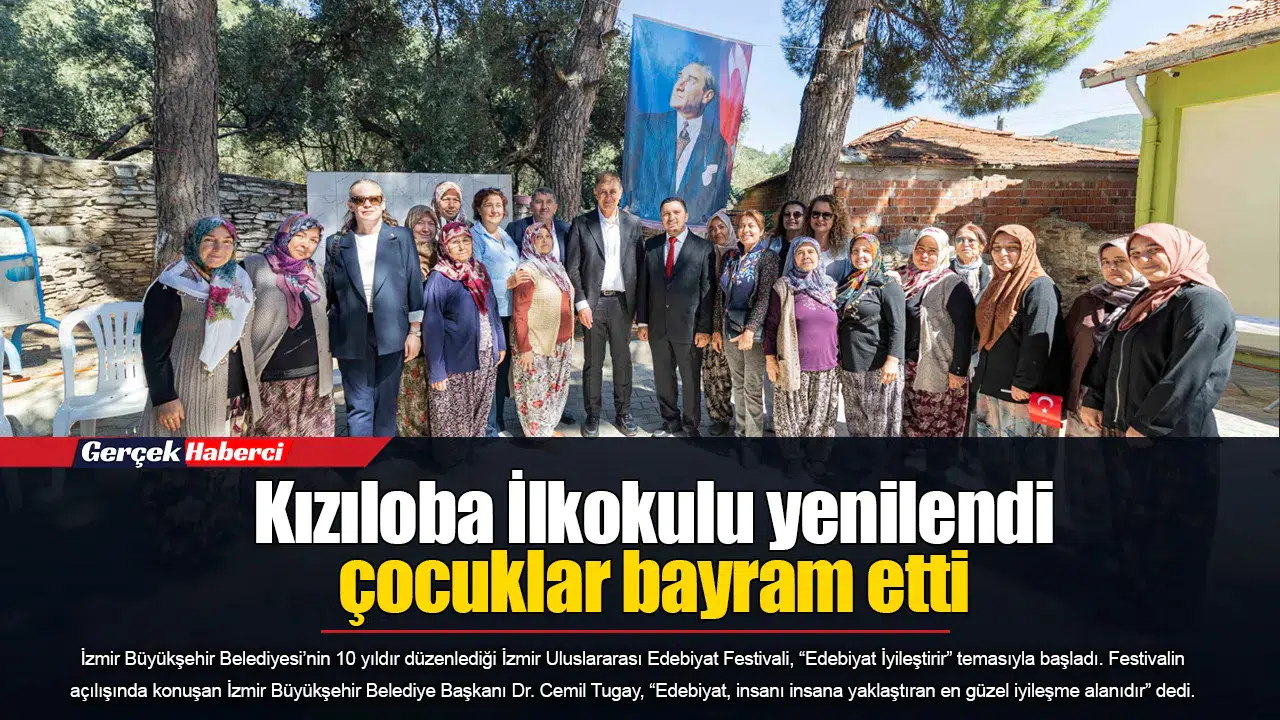 Kızıloba İlkokulu yenilendi çocuklar bayram etti