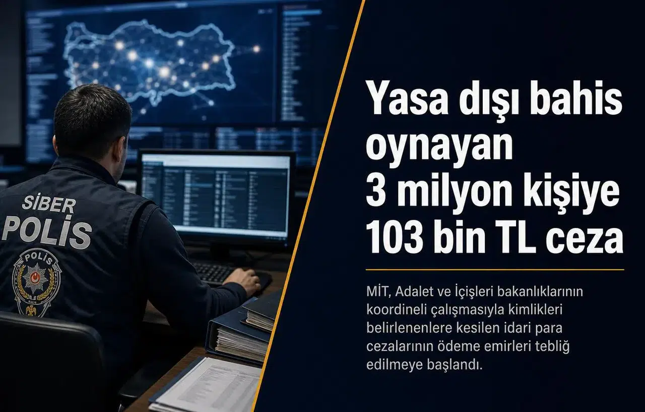 Yasa dışı bahis oynayan 3 milyon kişiye 103 bin TL ceza
