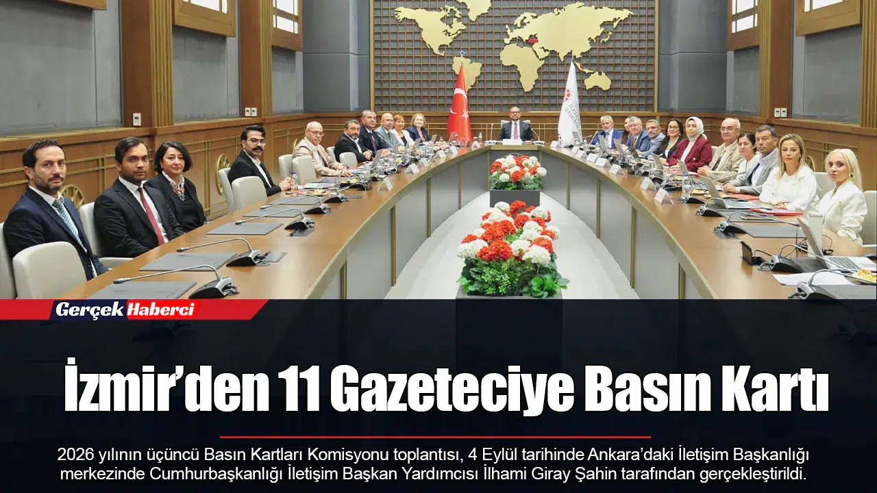 İzmir’den 11 Gazeteciye Basın Kartı
