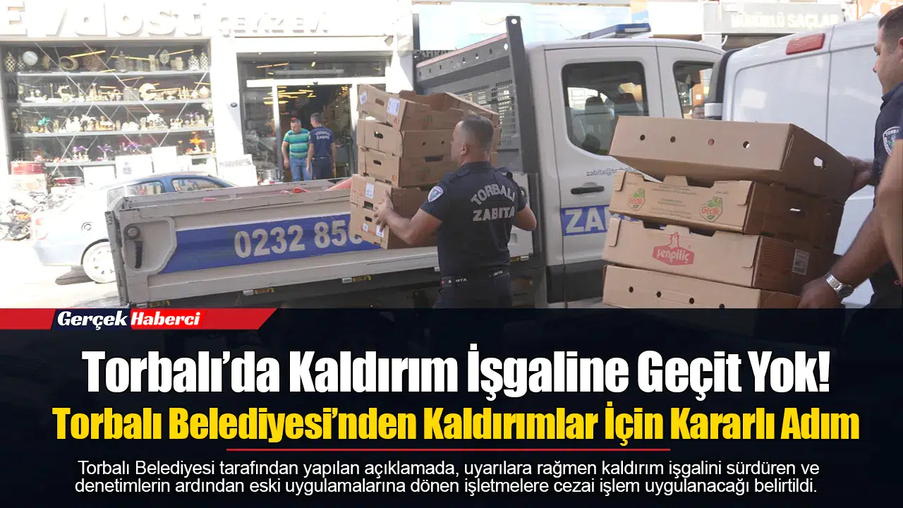 Torbalı’da Kaldırım İşgaline Geçit Yok!  Torbalı Belediyesi’nden Kaldırımlar İçin Kararlı Adım