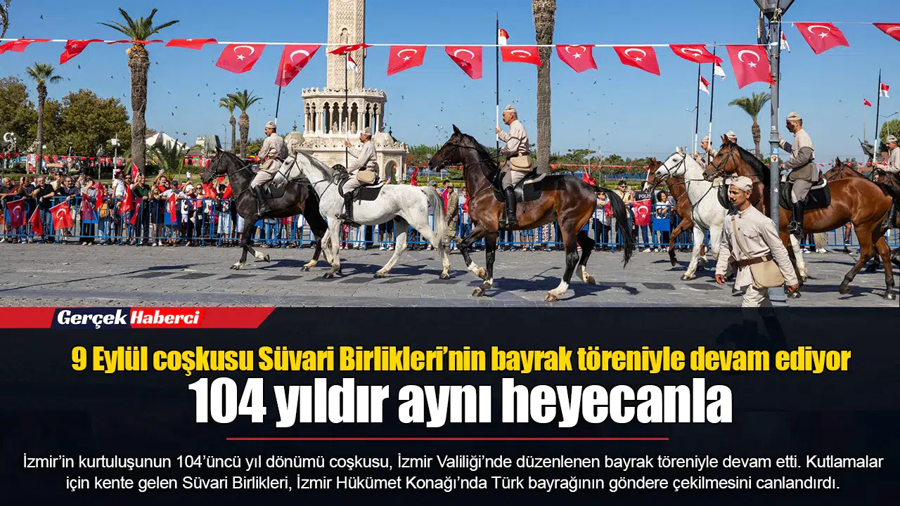 9 Eylül coşkusu Süvari Birlikleri’nin bayrak töreniyle devam ediyor