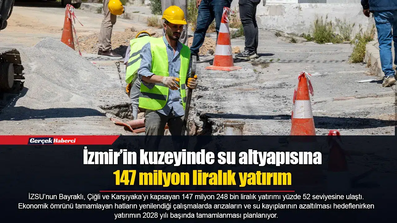 İzmir’in kuzeyinde su altyapısına 147 milyon liralık yatırım