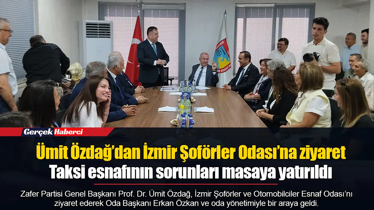 Ümit Özdağ’dan İzmir Şoförler Odası’na ziyaret... Taksi esnafının sorunları masaya yatırıldı