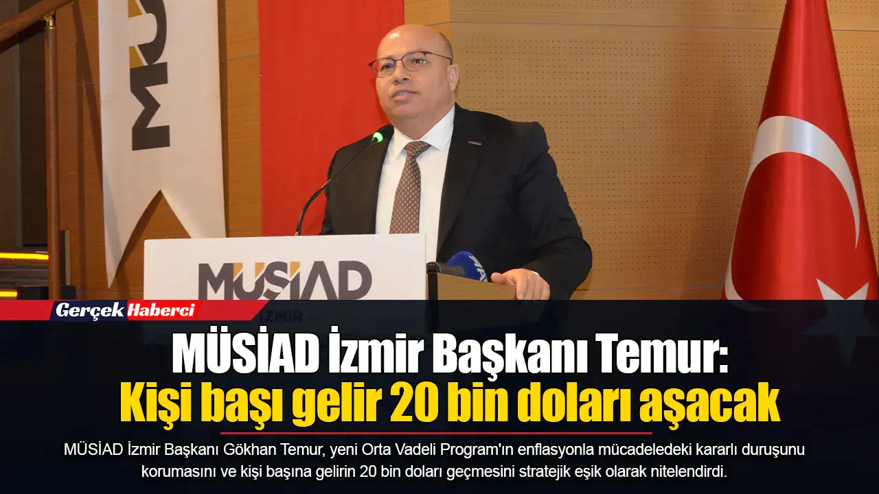 MÜSİAD İzmir Başkanı Temur: Kişi başı gelir 20 bin doları aşacak
