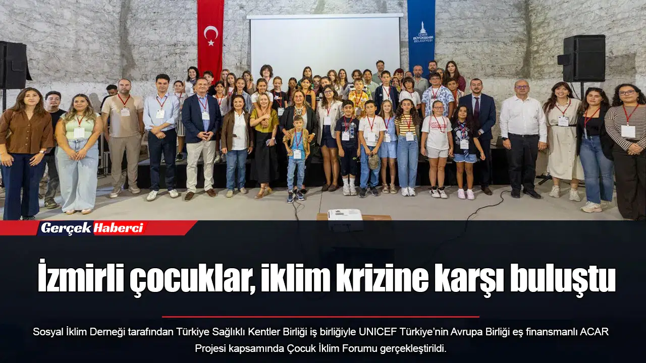 İzmirli çocuklar, iklim krizine karşı buluştu