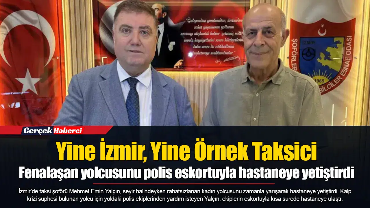 Fenalaşan yolcusunu polis eskortuyla hastaneye yetiştirdi