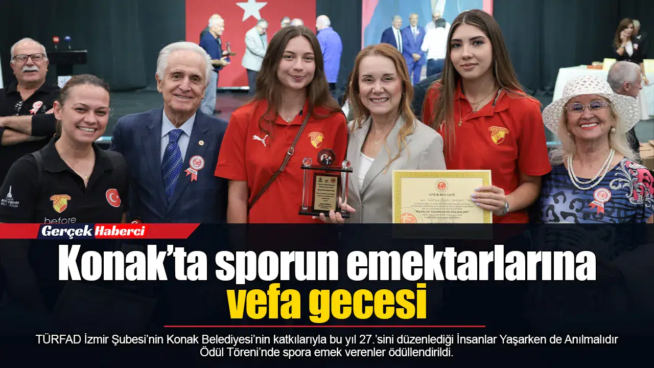 Konak’ta sporun emektarlarına vefa gecesi