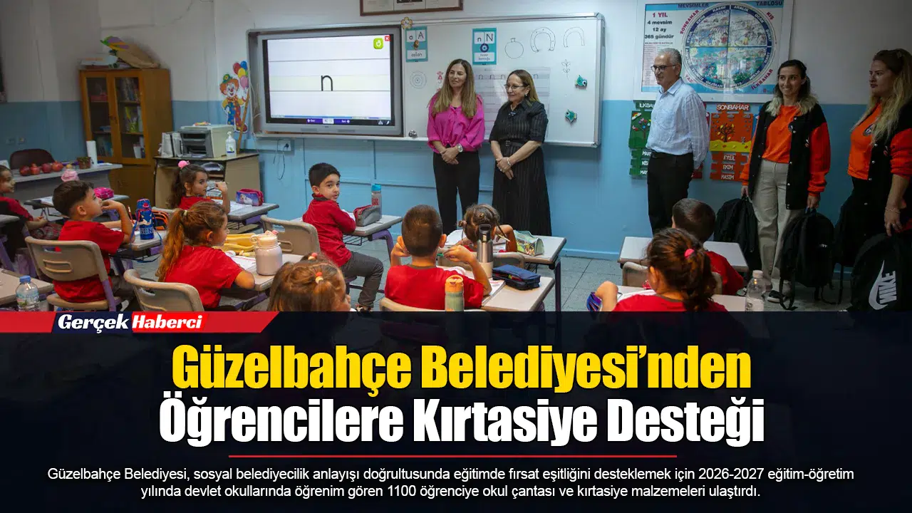 Güzelbahçe Belediyesi’nden Öğrencilere Kırtasiye Desteği