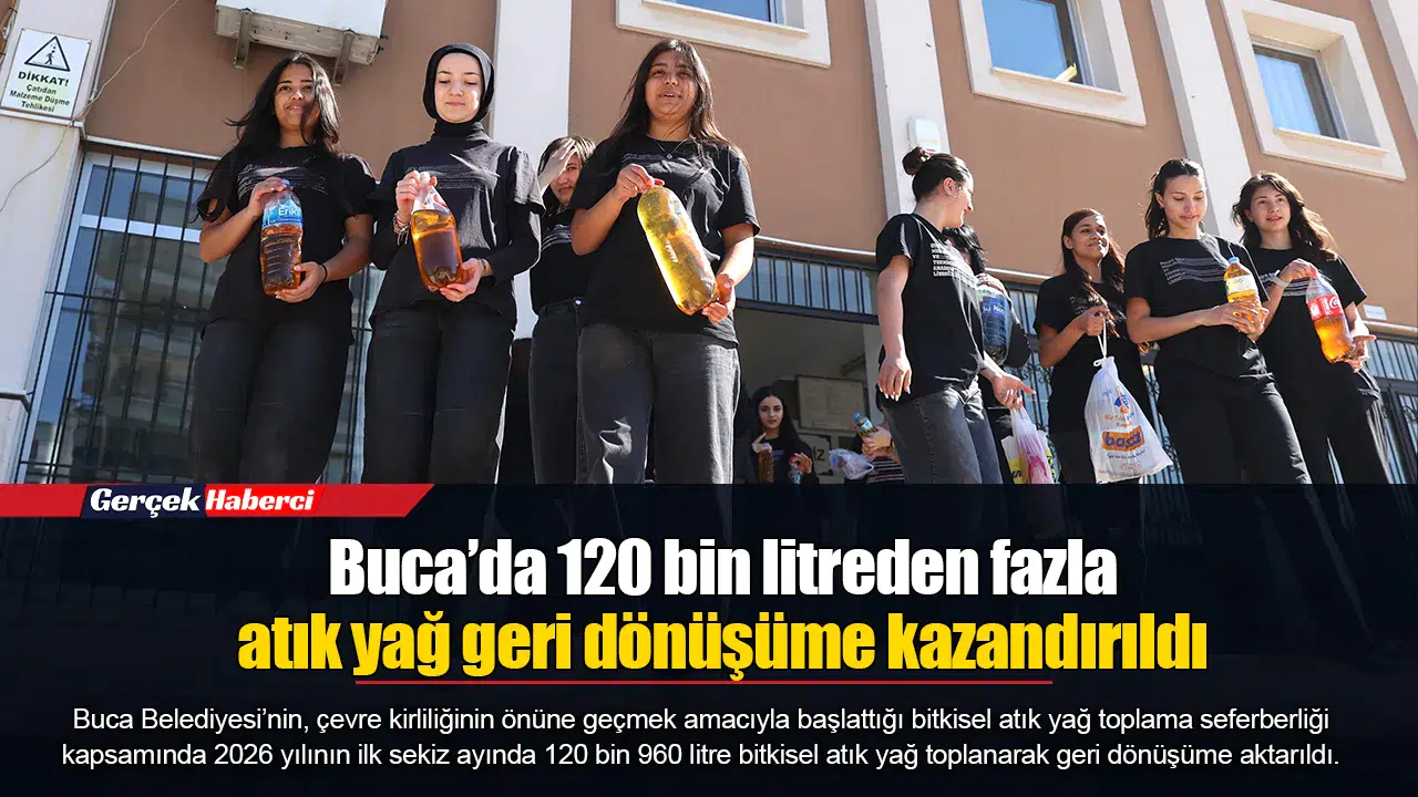 Buca’da 120 bin litreden fazla atık yağ geri dönüşüme kazandırıldı