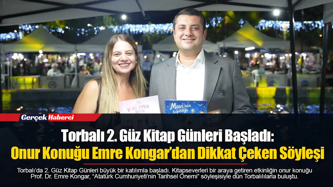 Torbalı 2. Güz Kitap Günleri Başladı: Onur Konuğu Emre Kongar’dan Dikkat Çeken Söyleşi