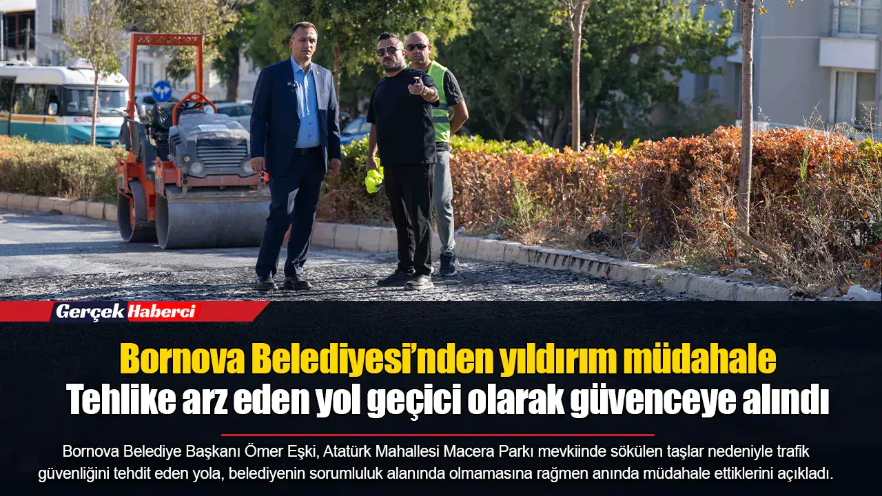 Bornova Belediyesi’nden yıldırım müdahale