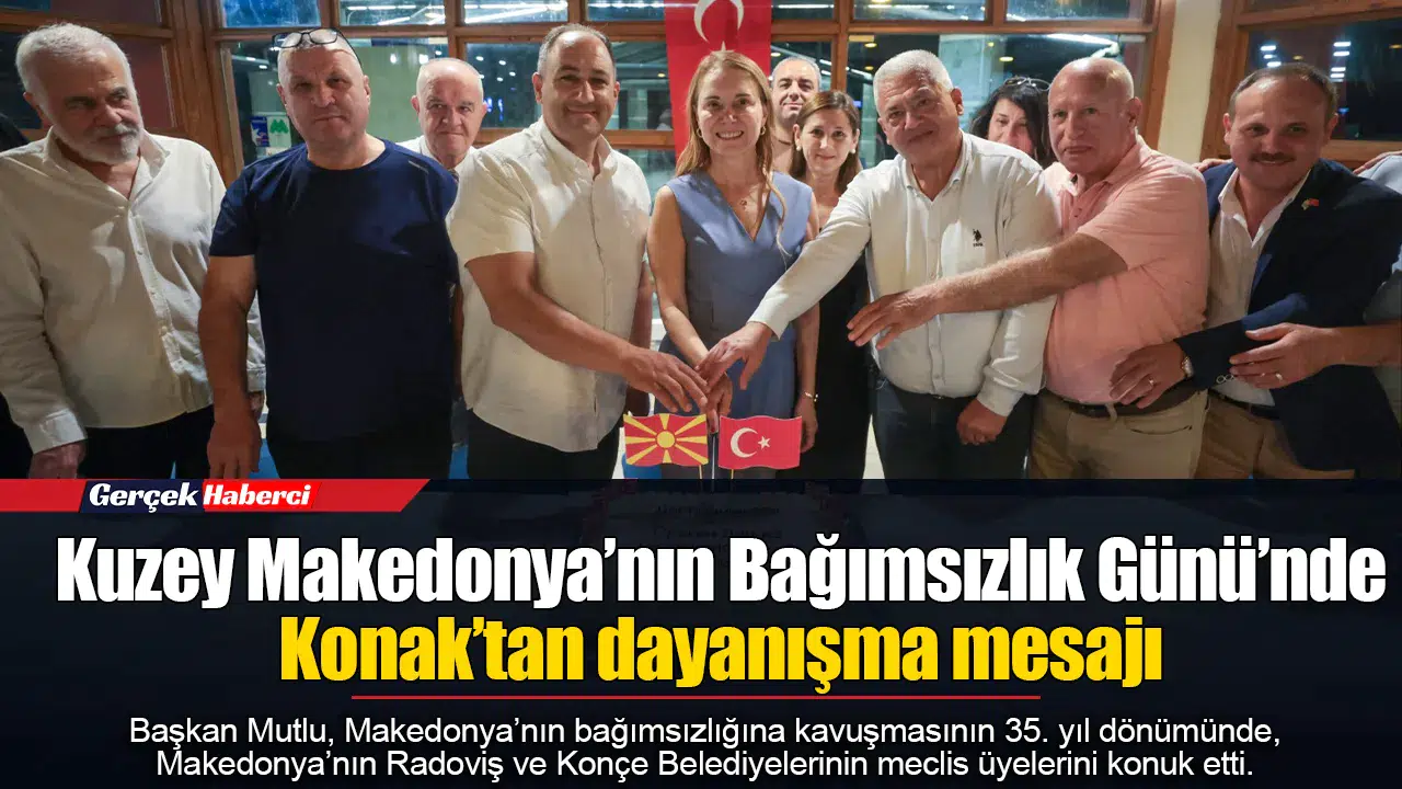 Kuzey Makedonya’nın Bağımsızlık Günü’nde Konak’tan dayanışma mesajı