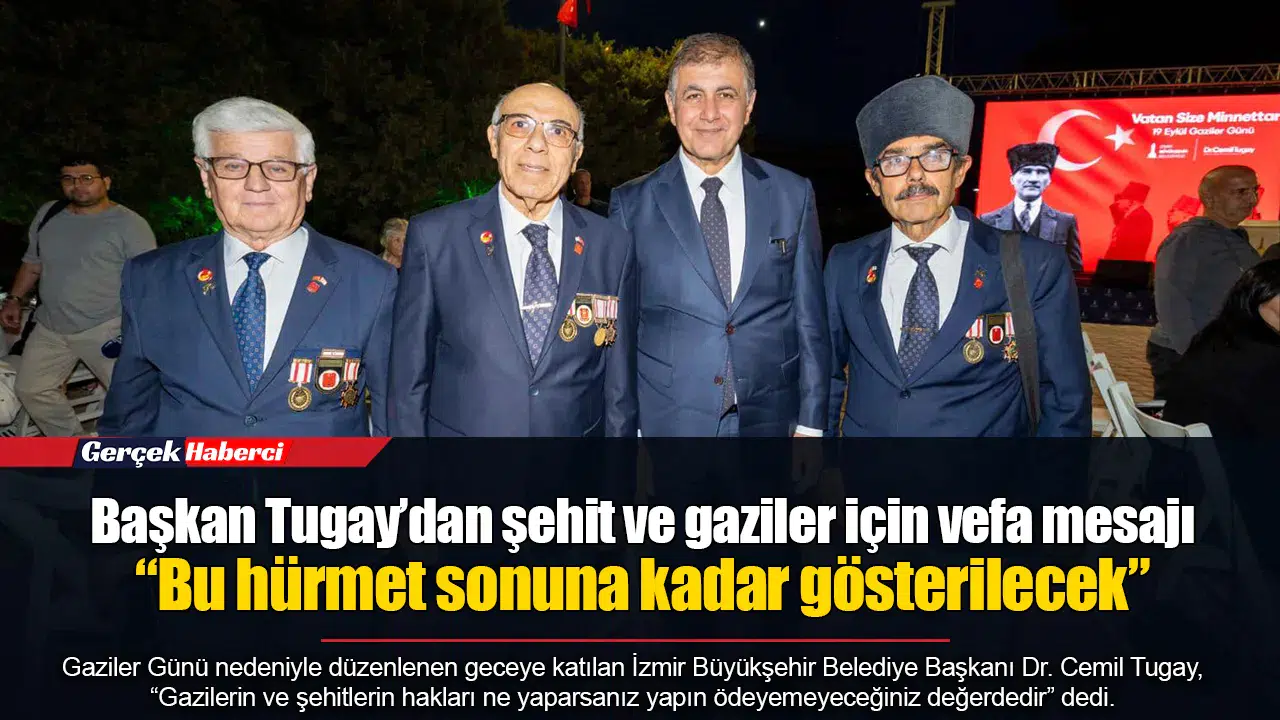 Başkan Tugay’dan şehit ve gaziler için vefa mesajı  “Bu hürmet sonuna kadar gösterilecek”