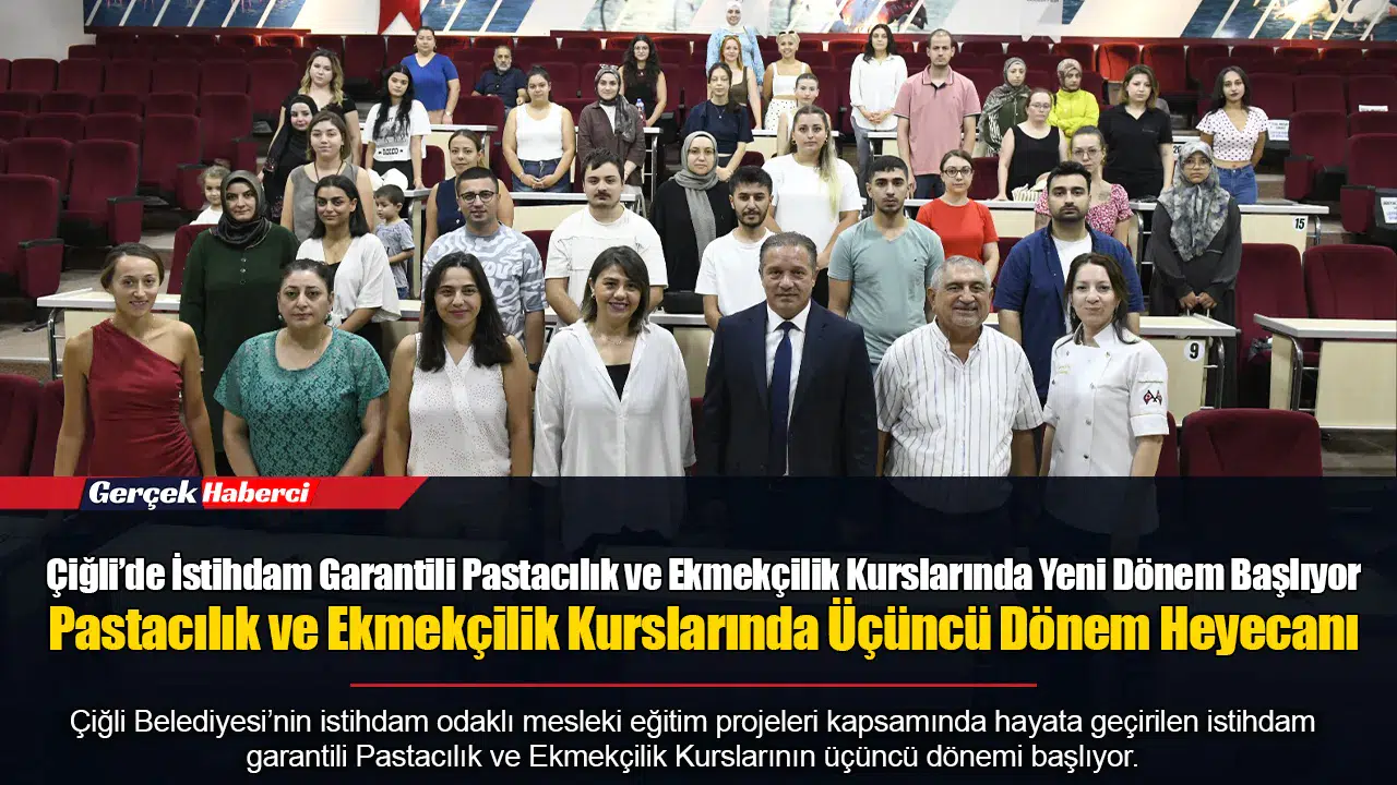 Çiğli’de İstihdam Garantili Pastacılık ve Ekmekçilik Kurslarında Yeni Dönem Başlıyor