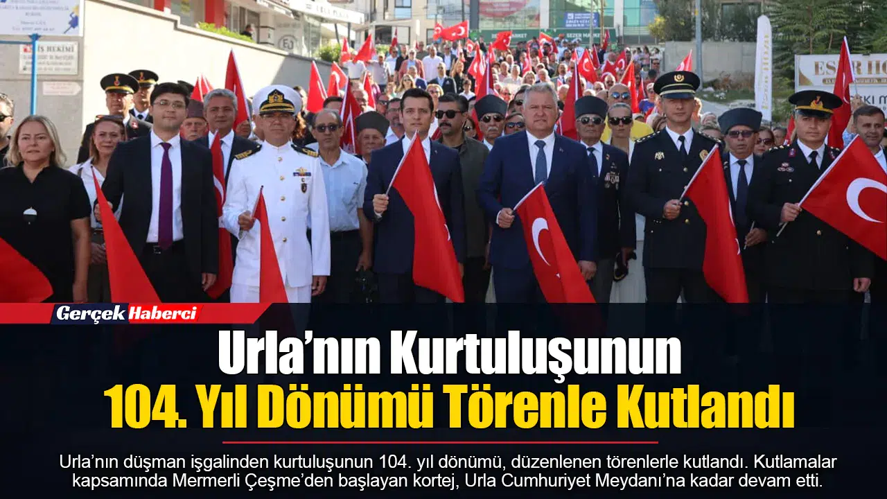 Urla’nın Kurtuluşunun 104. Yıl Dönümü Törenle Kutlandı