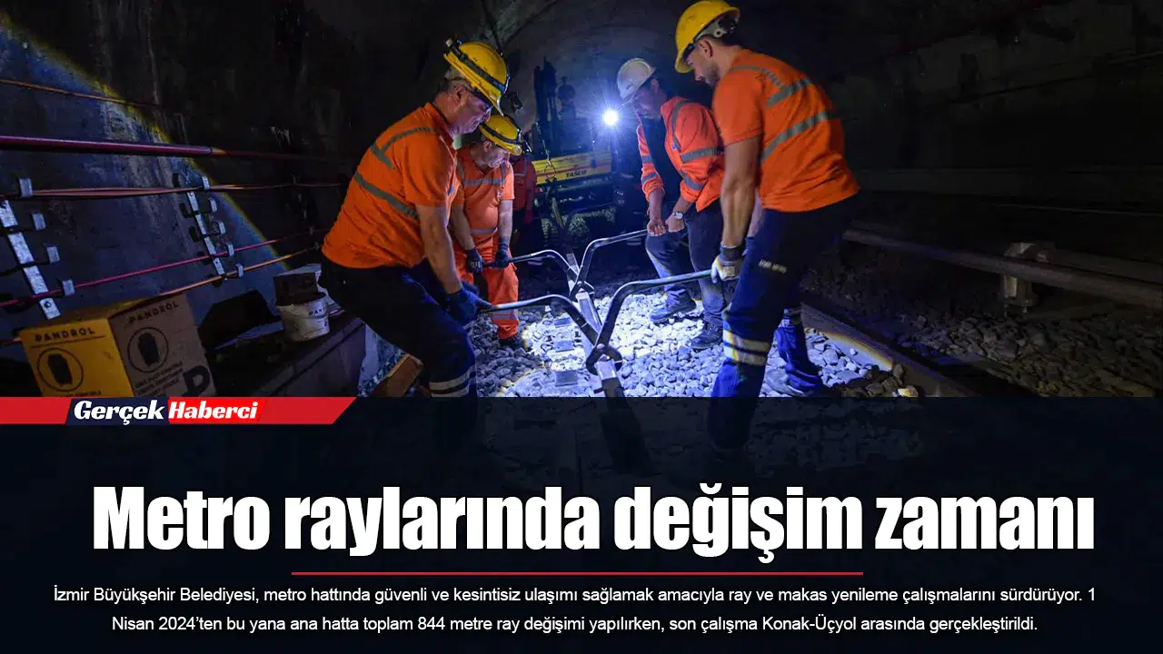 Metro raylarında değişim zamanı