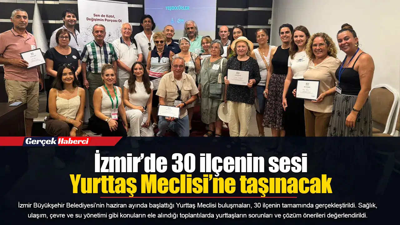İzmir’de 30 ilçenin sesi Yurttaş Meclisi’ne taşınacak