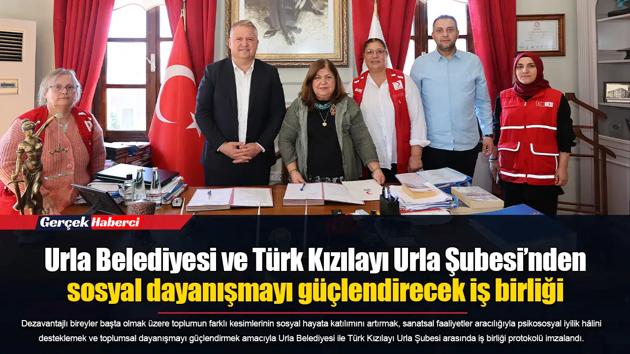 Urla Belediyesi ve Türk Kızılayı Urla Şubesi’nden sosyal dayanışmayı güçlendirecek iş birliği