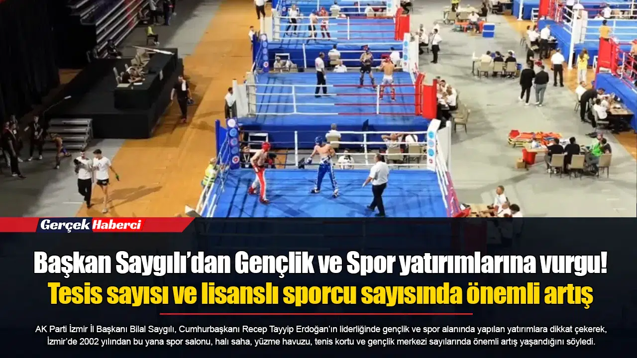 Başkan Saygılı’dan Gençlik ve Spor yatırımlarına vurgu! Tesis sayısı ve lisanslı sporcu sayısında önemli artış