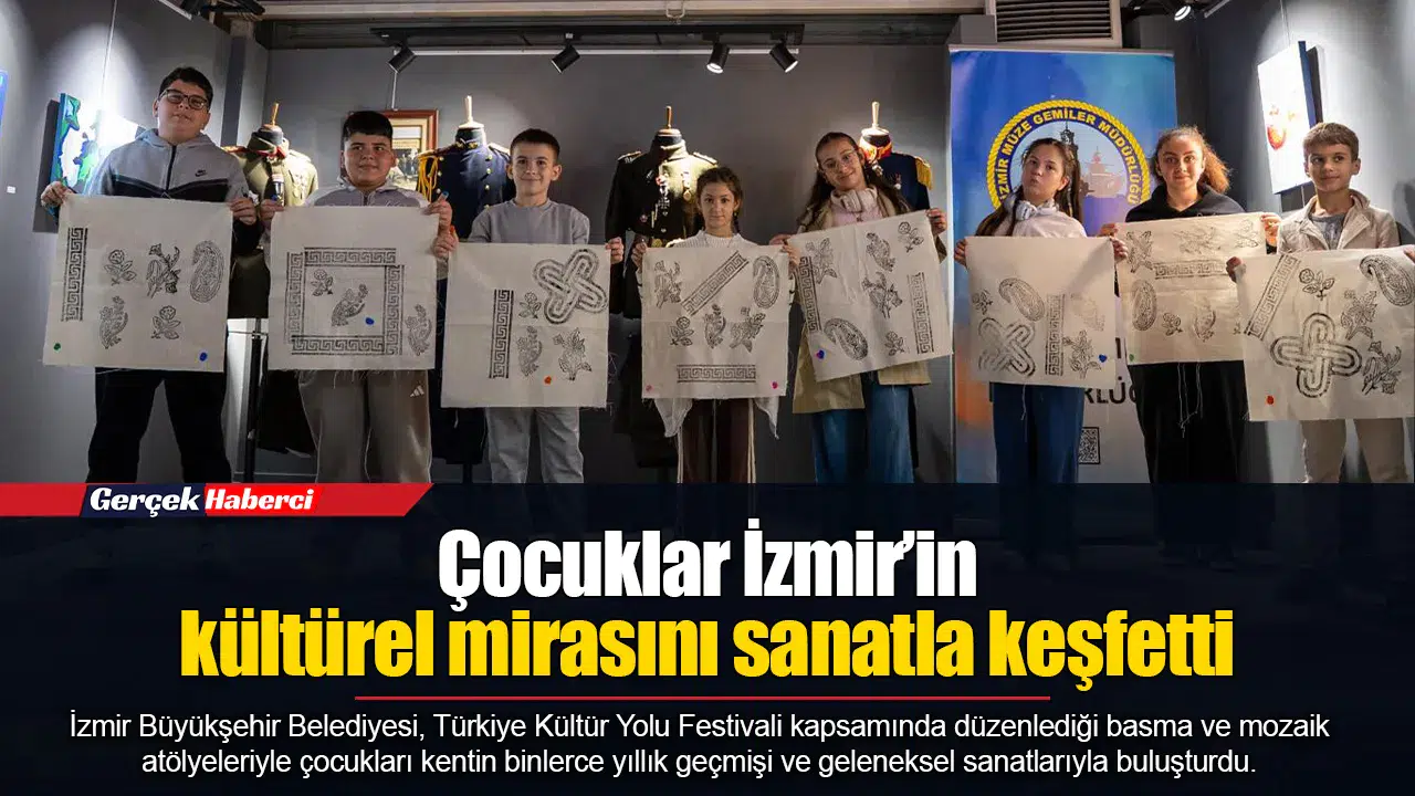 Çocuklar İzmir’in kültürel mirasını sanatla keşfetti