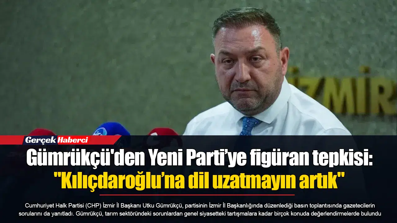 Gümrükçü'den Yeni Parti’ye figüran tepkisi: "Kılıçdaroğlu’na dil uzatmayın artık"
