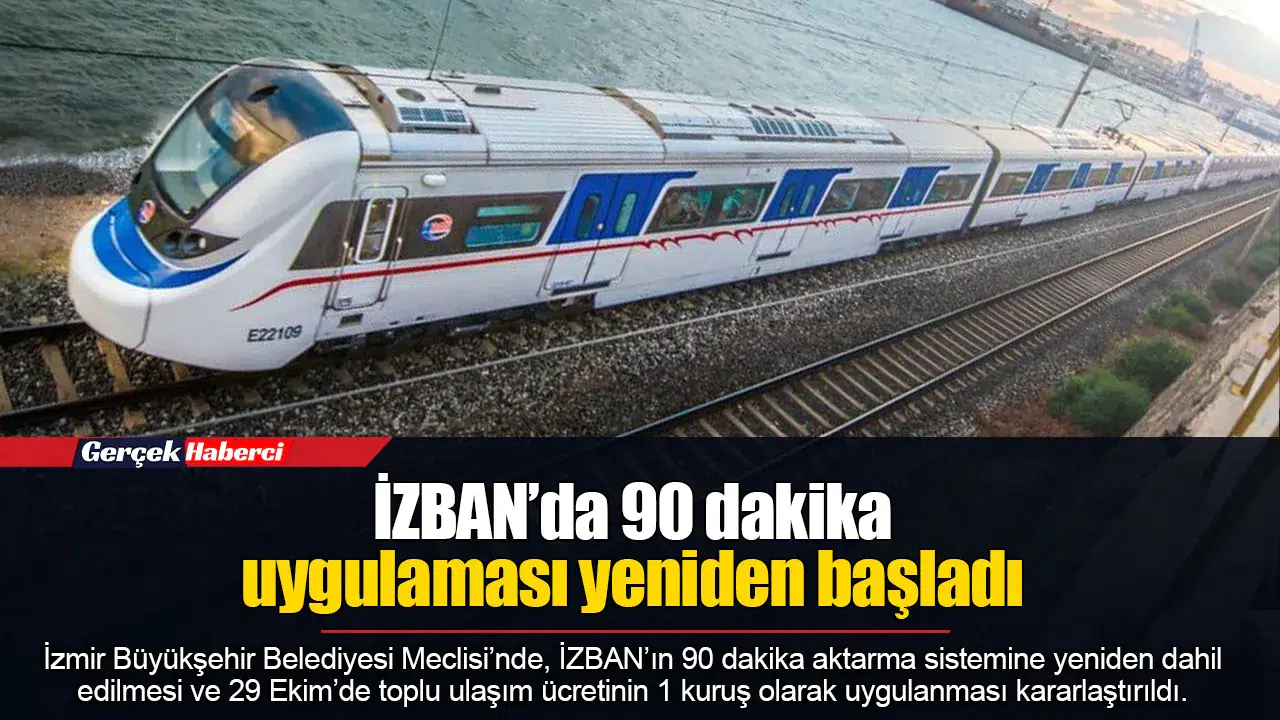 İZBAN’da 90 dakika uygulaması yeniden başladı