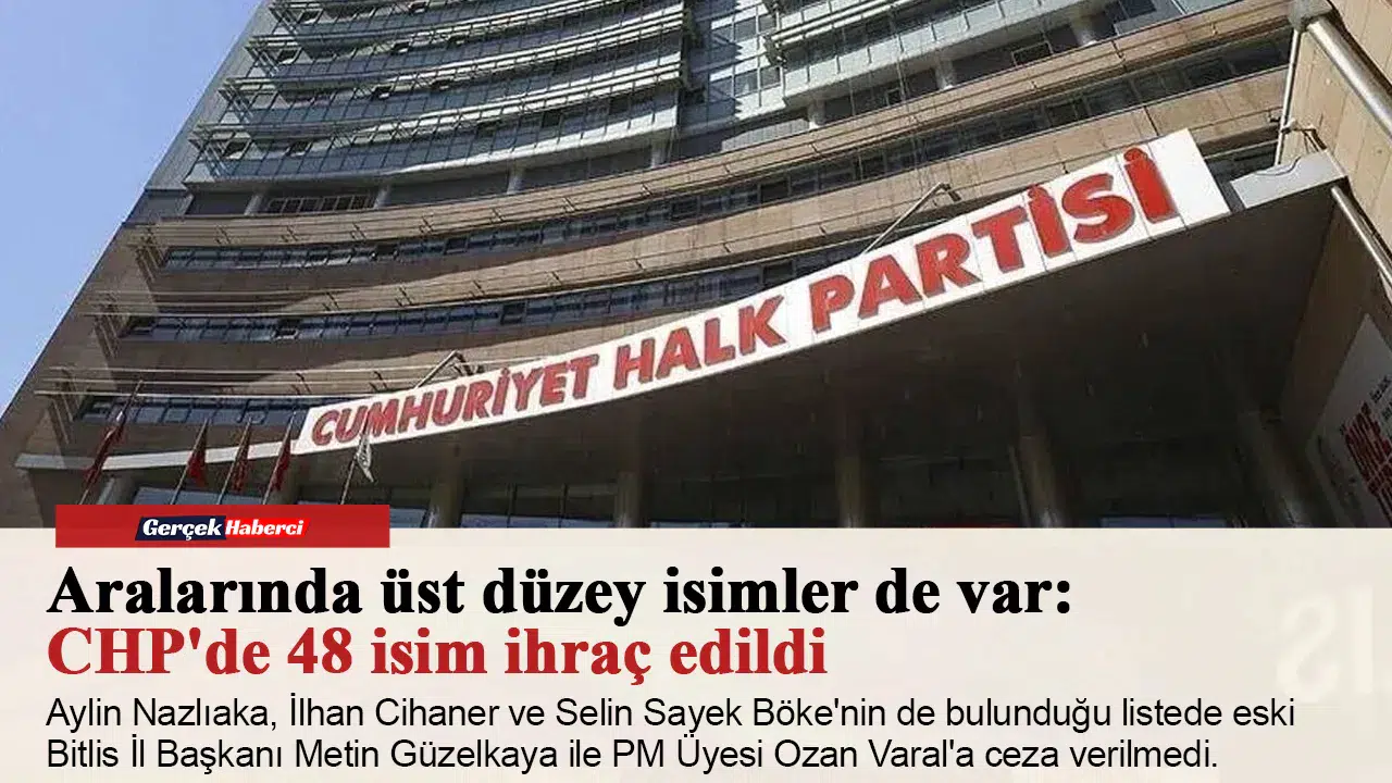 Aralarında üst düzey isimler de var: CHP'de 48 isim ihraç edildi