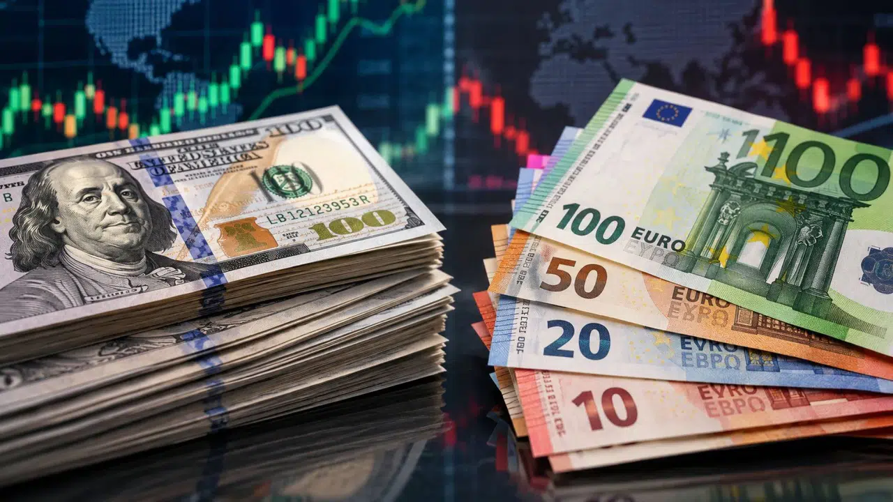 Euro, dolar karşısında 17 ayın en düşük seviyesine geriledi
