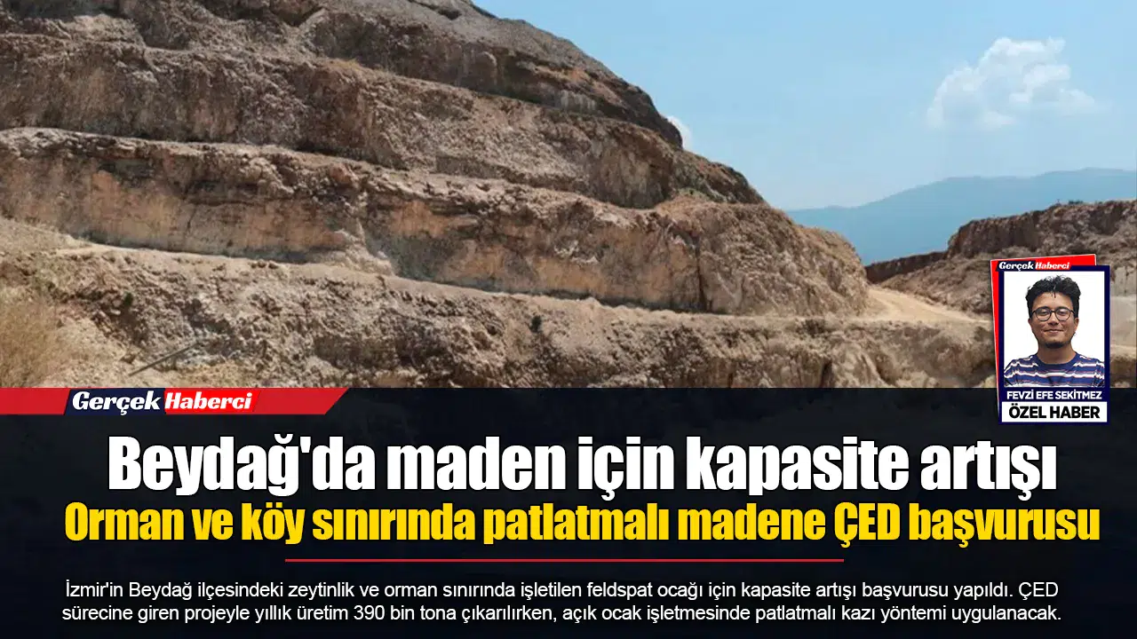 Orman ve köy sınırında patlatmalı madene ÇED başvurusu