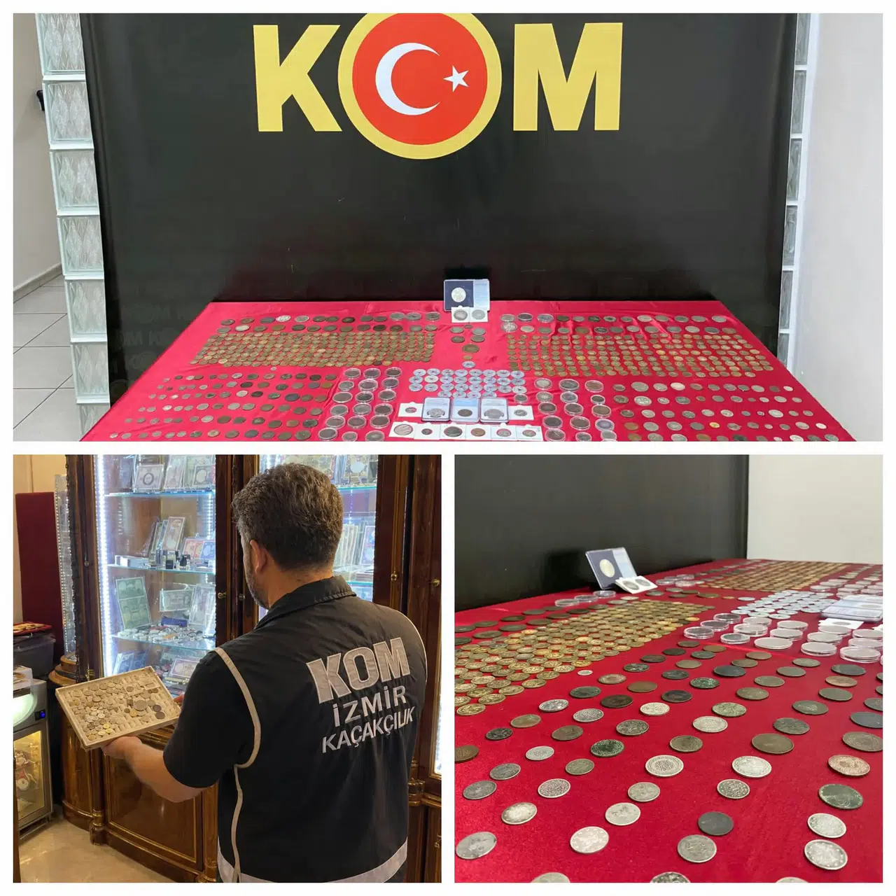 İzmir'de tarihi eser kaçakçılığı operasyonu: 672 sikke ele geçirildi