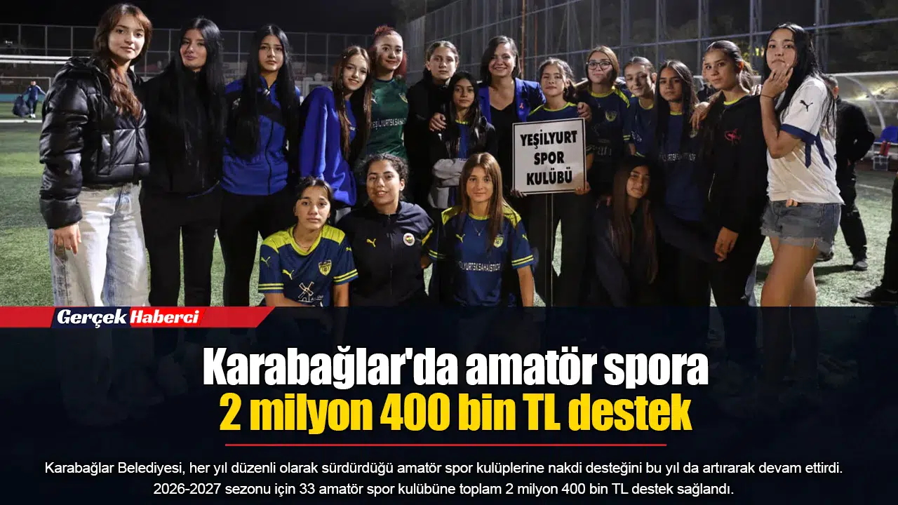 Karabağlar'da amatör spora 2 milyon 400 bin TL destek
