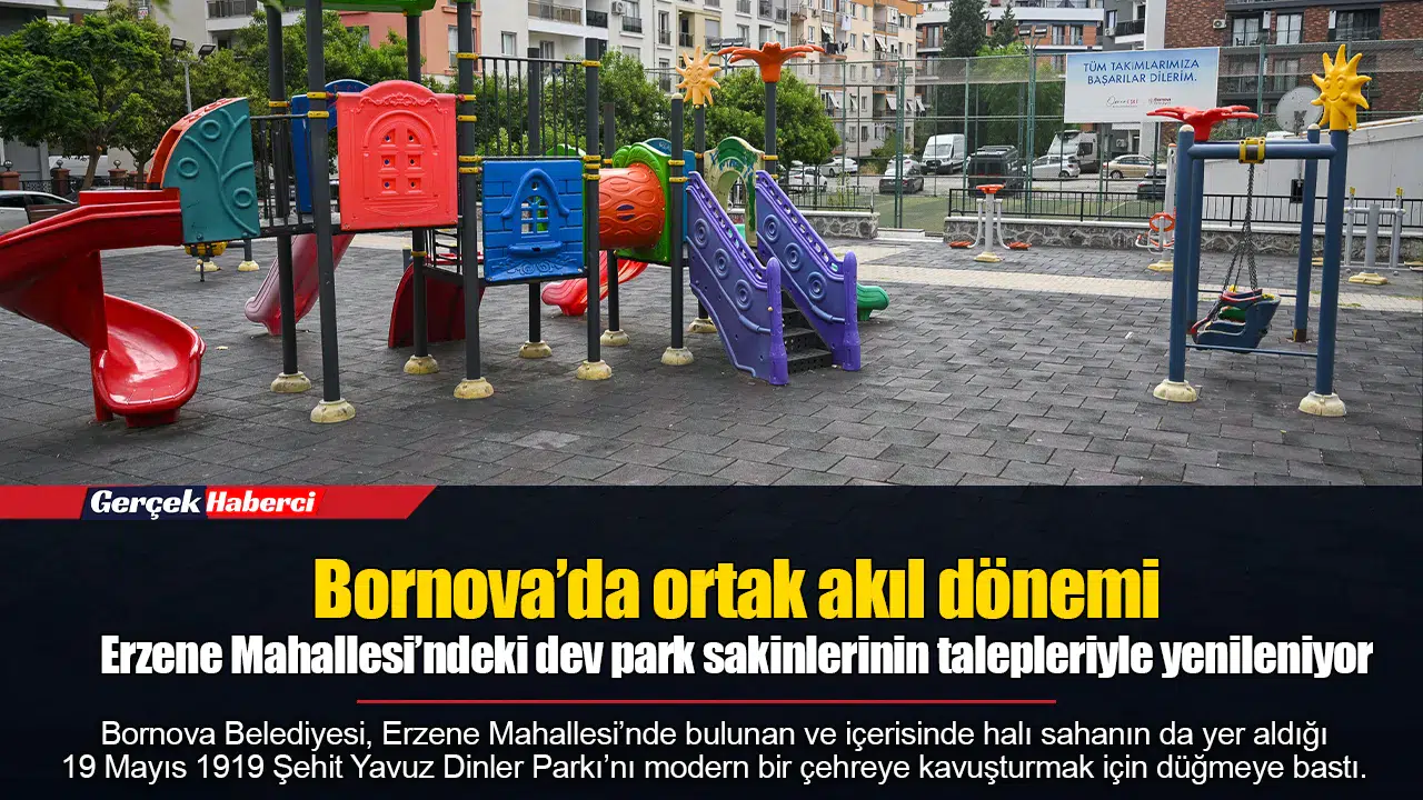 Erzene Mahallesi’ndeki dev park sakinlerinin talepleriyle yenileniyor
