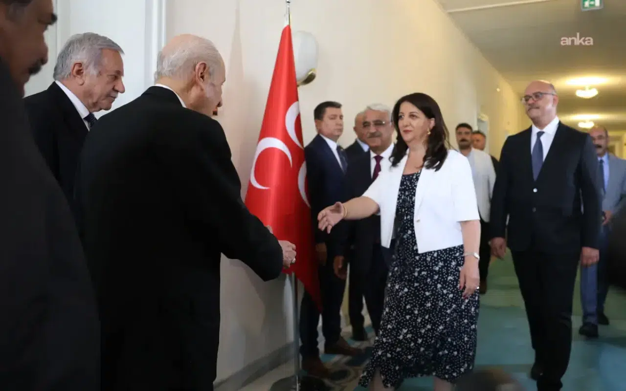 DEM Parti İmralı heyeti MHP lideri Bahçeli ile görüştü