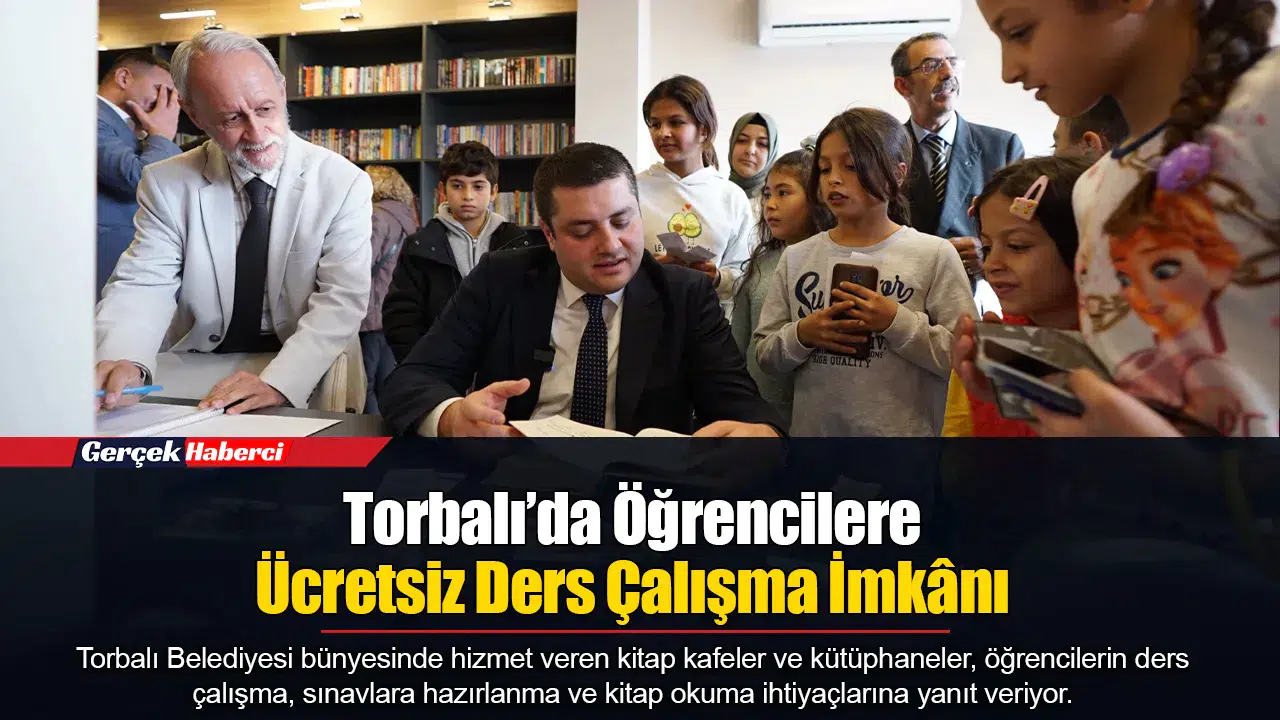Torbalı’da Öğrencilere Ücretsiz Ders Çalışma İmkânı