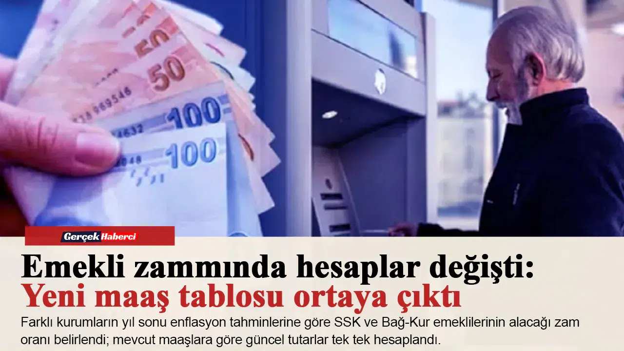 Emekli zammında hesaplar değişti: Yeni maaş tablosu ortaya çıktı