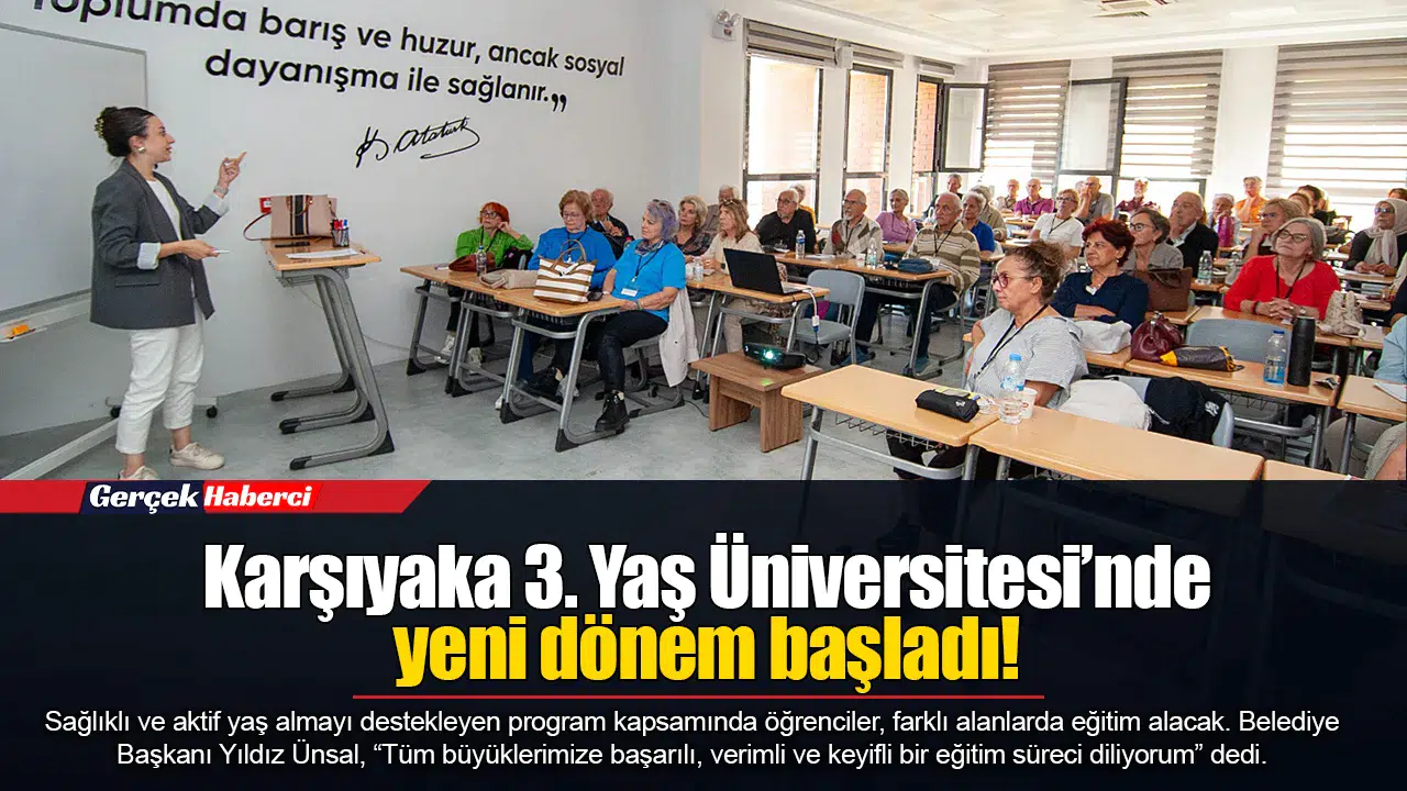 Karşıyaka 3. Yaş Üniversitesi’nde yeni dönem başladı!
